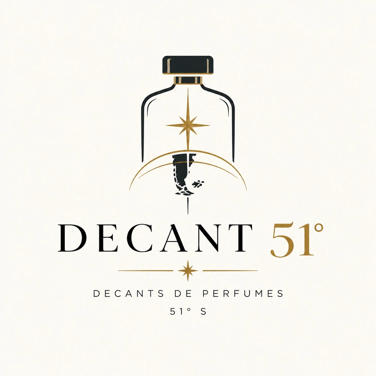 Identidad visual DECANT 51° con estrella austral y referencias al extremo sur de Chile